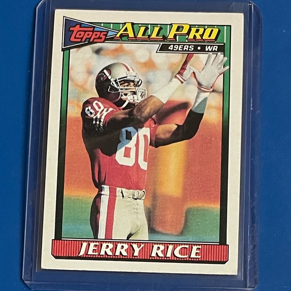 Jerry Rice #81 [All-Pro] 1991 Topps Football Trading Card - Picture 1 of 2